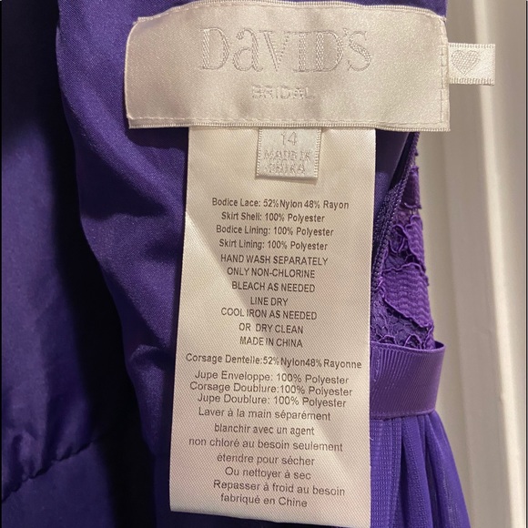 David’s Bridal Bridesmaid Dress - Picture 2 of 2